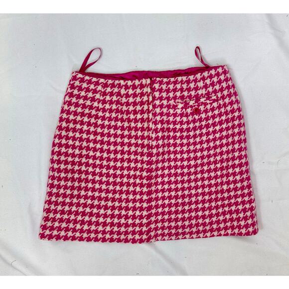 Lilly Pulitzer pink houndstooth skirt size 4 - Picture 6 of 6